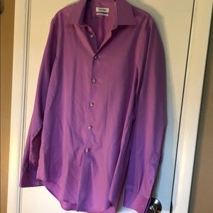 Men’s Calvin Klein Dress shirt purple Large